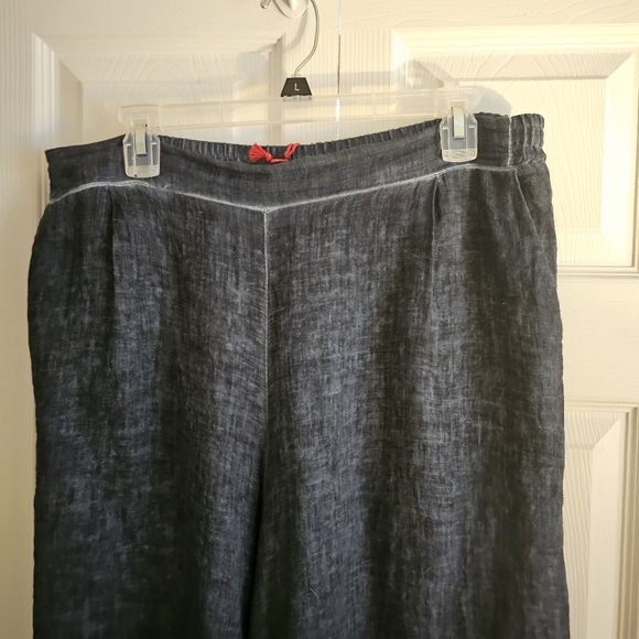 NWT blue Inizio Hand-Dyed linen pants by Porto LLC sz XL - Picture 4 of 12